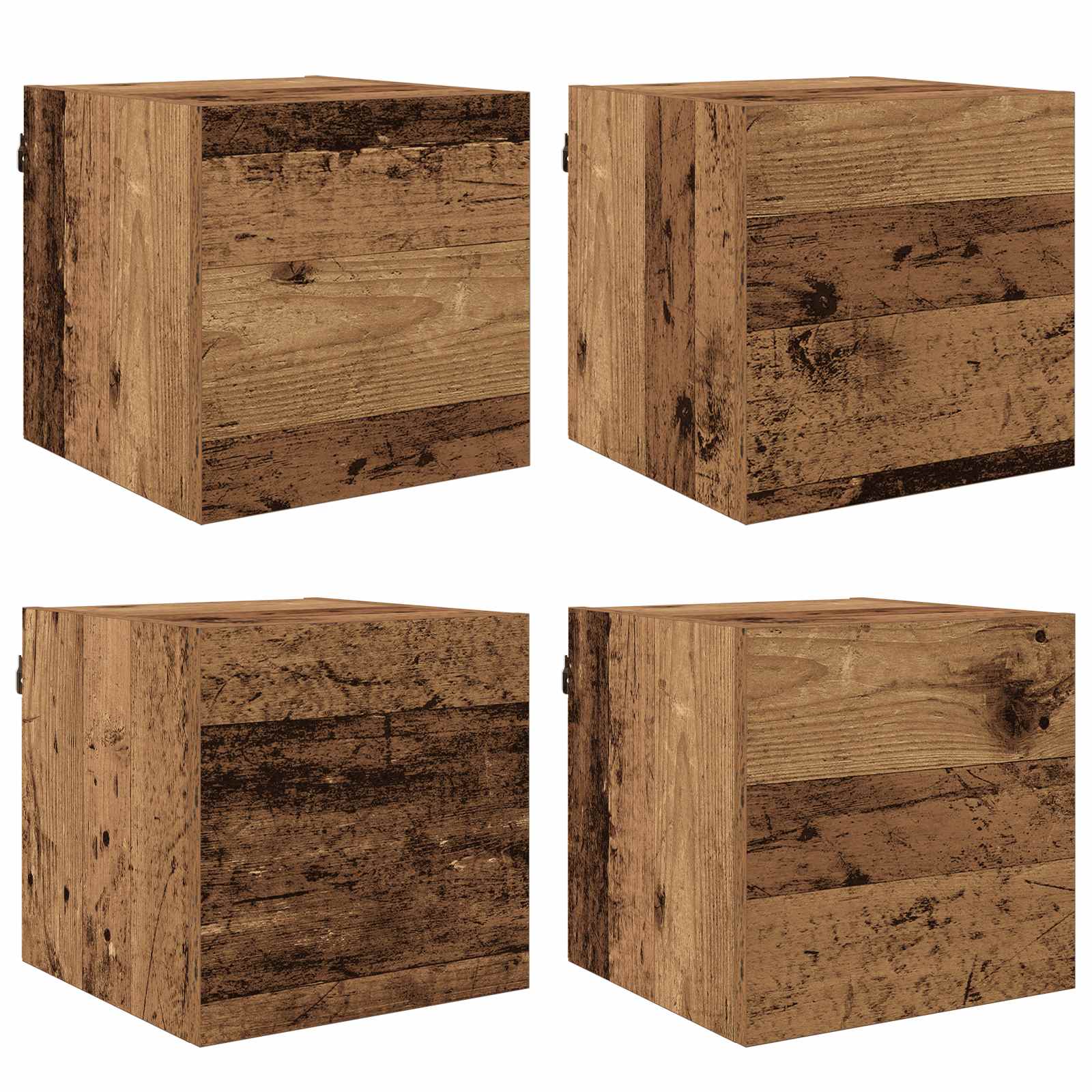 Vægmonteret TV Skab Vægmonteret Gammelt træ 30,5 x 30 x 30 cm