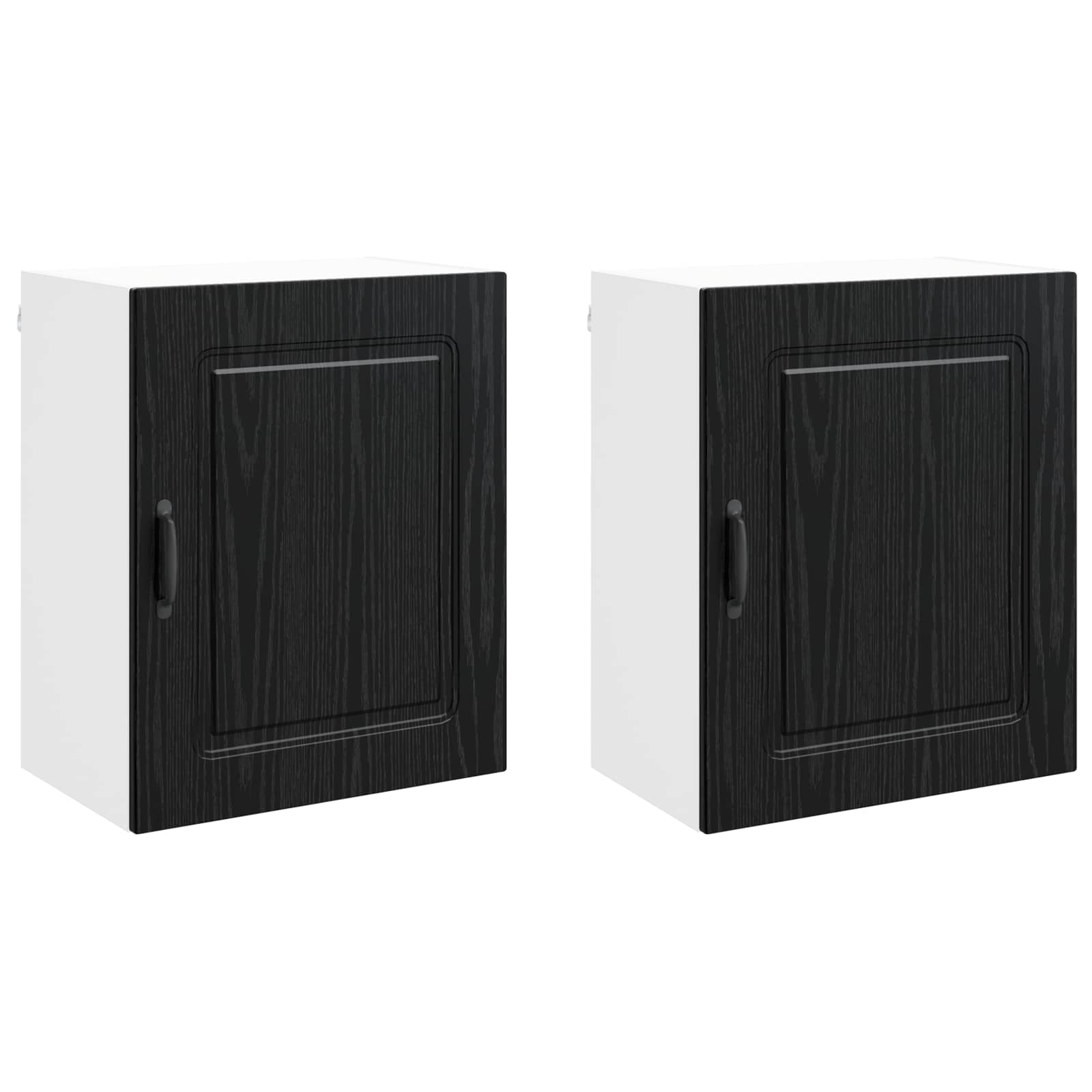 Panel til opvaskemaskine Kalmar 2 pcs Sort eg 50 x 31 x 60 cm