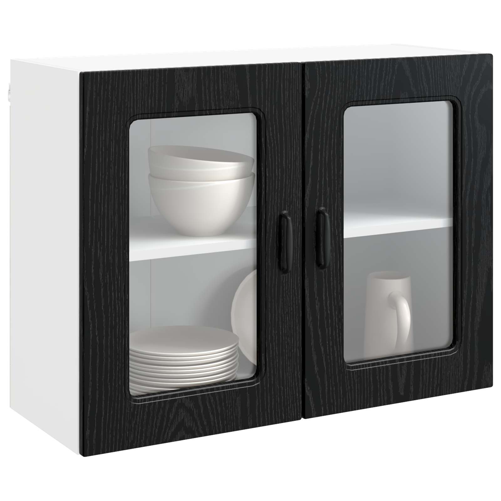Panel til opvaskemaskine Kalmar Sort eg 80 x 31 x 60 cm