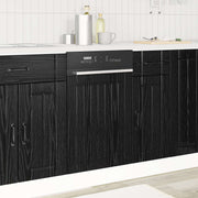 Panel til opvaskemaskine LUCCA Sort eg 45 x 1,5 x 57 cm