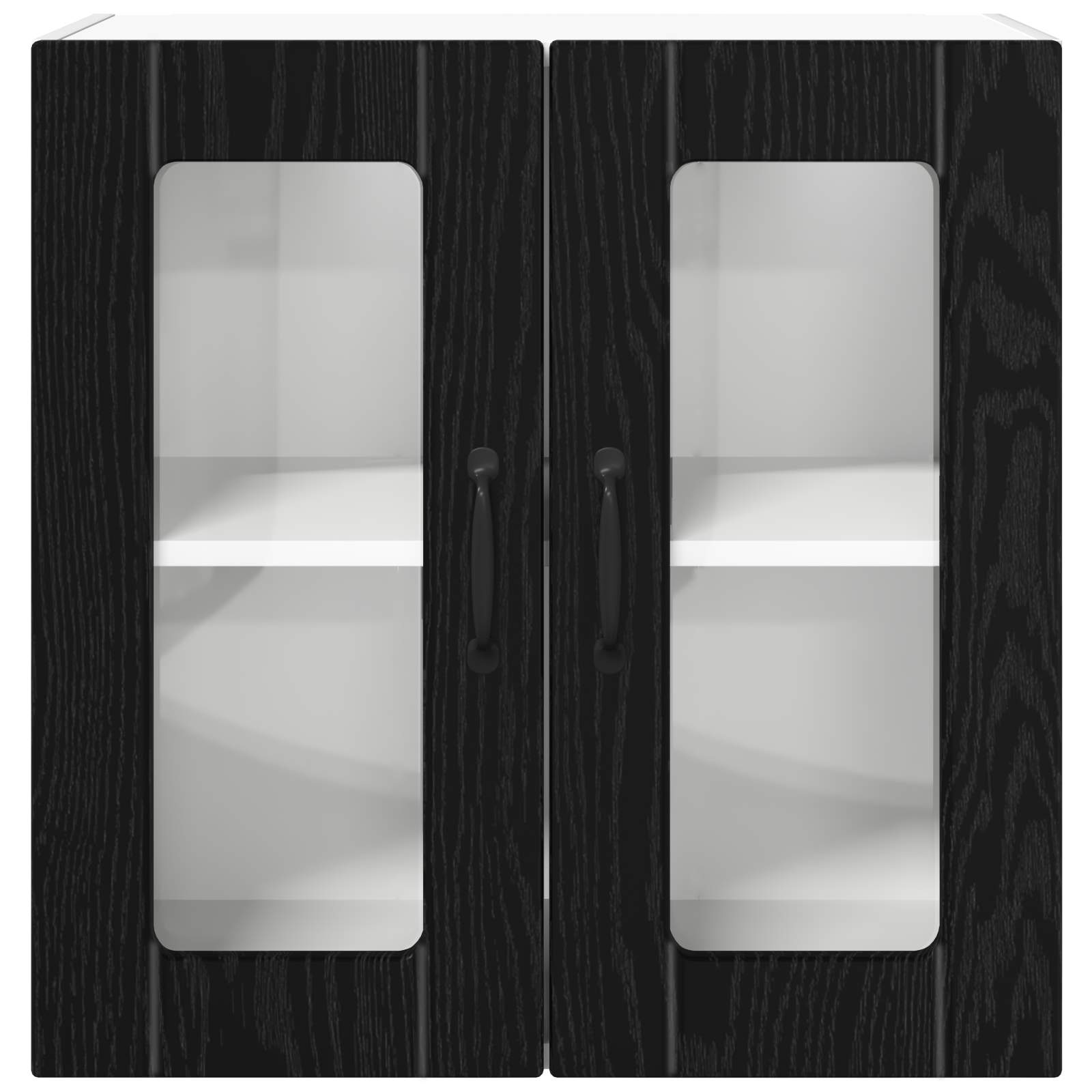 Væglågskab LUCCA Sort eg 60 x 31 x 60 cm Konstrueret træ