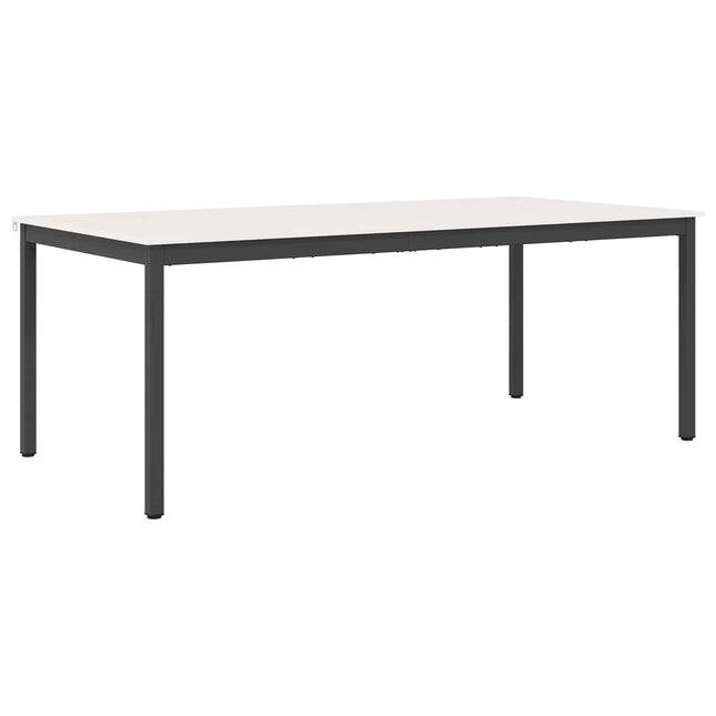 Spisebord Hvid 200 x 100 x 75 cm Massiv fyrretræ