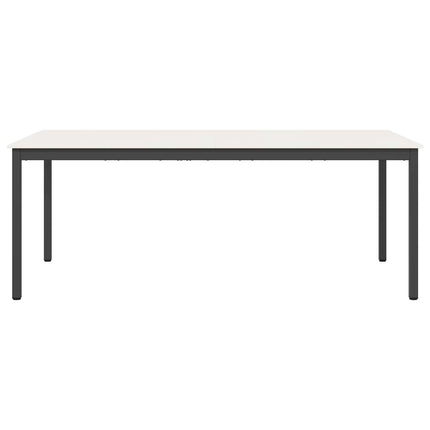 Spisebord Hvid 200 x 100 x 75 cm Massiv fyrretræ