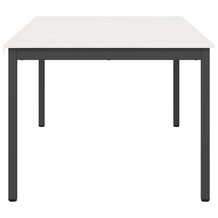 Spisebord Hvid 200 x 100 x 75 cm Massiv fyrretræ