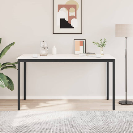 Barbord Hvid 200 x 100 x 105 cm Massiv fyrretræ