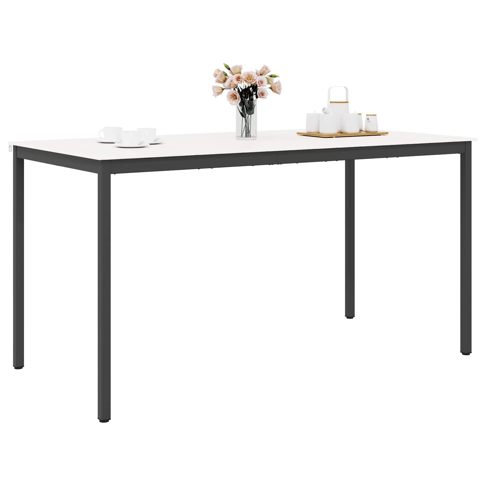 Barbord Hvid 200 x 100 x 105 cm Massiv fyrretræ