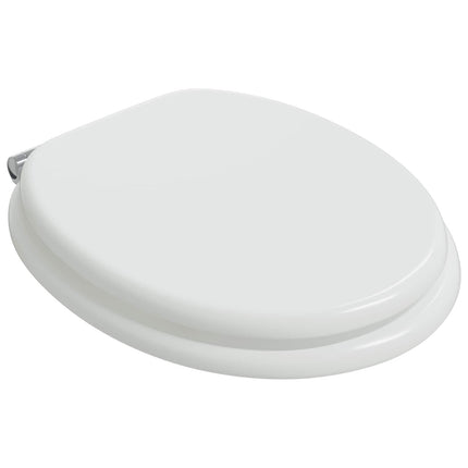 Blødt lukket toiletbræt 2 pcs Hvid 44 x 38 cm MDF plade