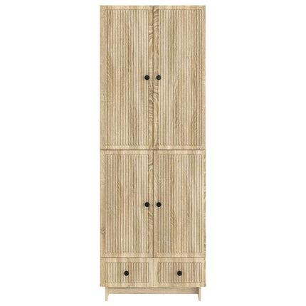 Skab Sæt 2 pcs Sonoma-eg 66 x 34,5 x 95 cm Konstrueret træ