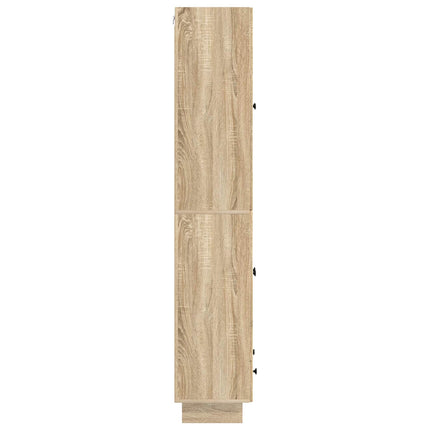 Skab Sæt 2 pcs Sonoma-eg 66 x 34,5 x 95 cm Konstrueret træ