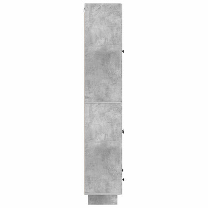 Skab Sæt 2 pcs Betongrå 66 x 34,5 x 95 cm Konstrueret træ