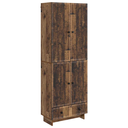 Skab Sæt 2 pcs Gammelt træ 66 x 34,5 x 95 cm Konstrueret træ