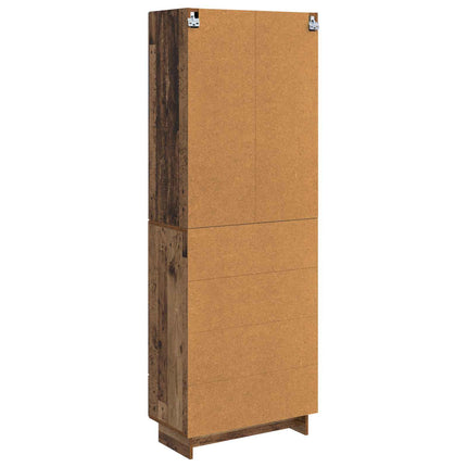 Skab Sæt 2 pcs Gammelt træ 66 x 34,5 x 95 cm Konstrueret træ
