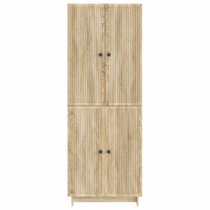 Skab Sæt 2 pcs Sonoma-eg 66 x 34,5 x 90 cm Konstrueret træ