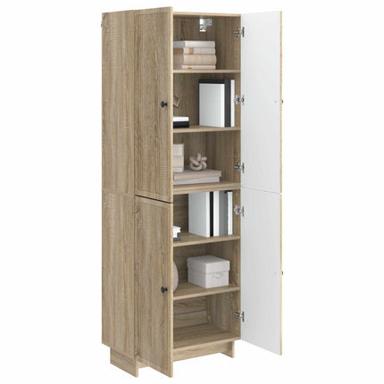 Skab Sæt 2 pcs Sonoma-eg 66 x 34,5 x 90 cm Konstrueret træ