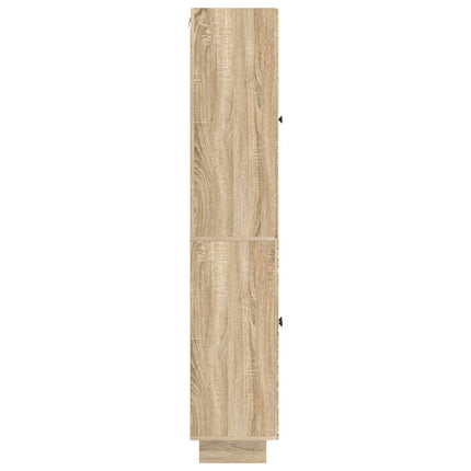 Skab Sæt 2 pcs Sonoma-eg 66 x 34,5 x 90 cm Konstrueret træ
