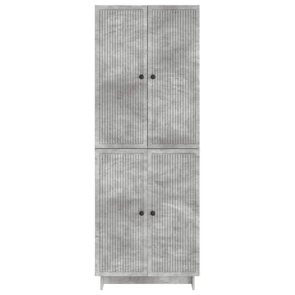 Skab Sæt 2 pcs Betongrå 66 x 34,5 x 90 cm Konstrueret træ