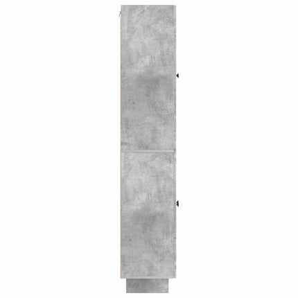 Skab Sæt 2 pcs Betongrå 66 x 34,5 x 90 cm Konstrueret træ