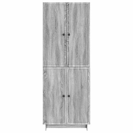 Skab Sæt 2 pcs Grå Sonoma 66 x 34,5 x 90 cm Konstrueret træ