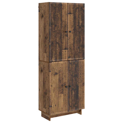 Skab Sæt 2 pcs Gammelt træ 66 x 34,5 x 90 cm Konstrueret træ