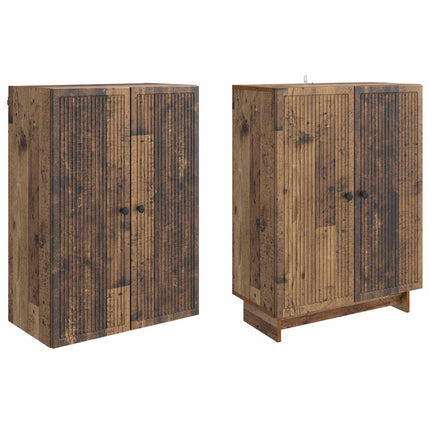 Skab Sæt 2 pcs Gammelt træ 66 x 34,5 x 90 cm Konstrueret træ