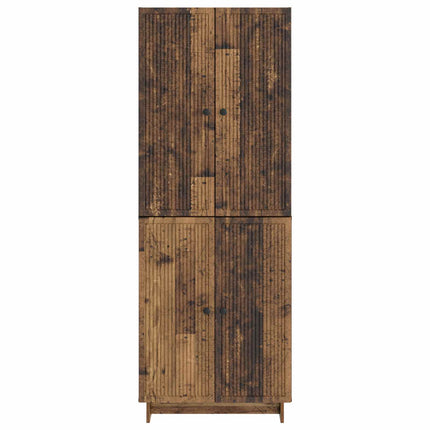 Skab Sæt 2 pcs Gammelt træ 66 x 34,5 x 90 cm Konstrueret træ