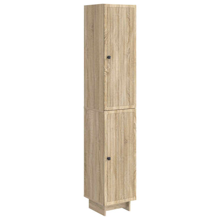 Skab Sæt 2 pcs Sonoma-eg 34,5 x 33 x 90 cm Konstrueret træ