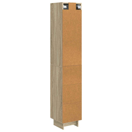 Skab Sæt 2 pcs Sonoma-eg 34,5 x 33 x 90 cm Konstrueret træ