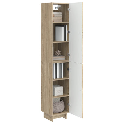 Skab Sæt 2 pcs Sonoma-eg 34,5 x 33 x 90 cm Konstrueret træ