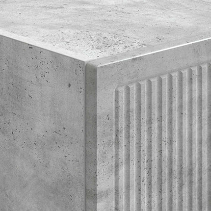 Skab Sæt 2 pcs Betongrå 34,5 x 33 x 90 cm Konstrueret træ