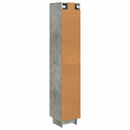 Skab Sæt 2 pcs Betongrå 34,5 x 33 x 90 cm Konstrueret træ