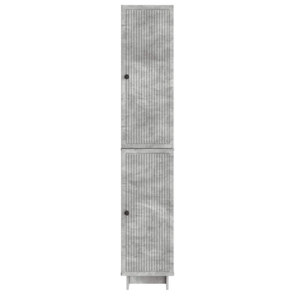 Skab Sæt 2 pcs Betongrå 34,5 x 33 x 90 cm Konstrueret træ