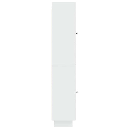 Skab Sæt 2 pcs Hvid højglans 34,5 x 33 x 90 cm Konstrueret træ