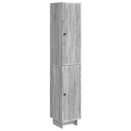 Skab Sæt 2 pcs Grå Sonoma 34,5 x 33 x 90 cm Konstrueret træ