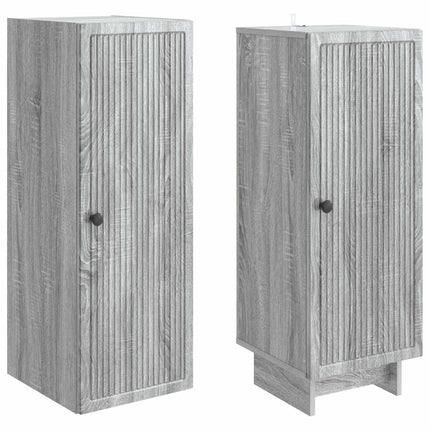 Skab Sæt 2 pcs Grå Sonoma 34,5 x 33 x 90 cm Konstrueret træ