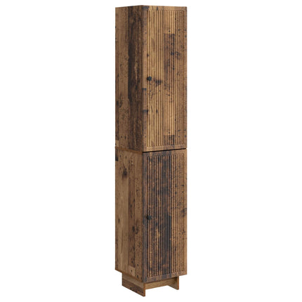 Skab Sæt 2 pcs Gammelt træ 34,5 x 33 x 90 cm Konstrueret træ