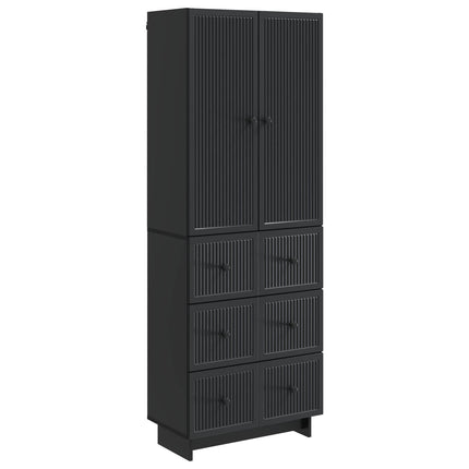 Skab Sæt 2 pcs 66 x 34,5 x 90 cm Konstrueret træ