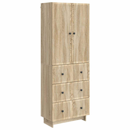 Skab Sæt 2 pcs 66 x 34,5 x 90 cm Konstrueret træ