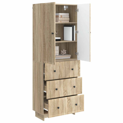 Skab Sæt 2 pcs 66 x 34,5 x 90 cm Konstrueret træ