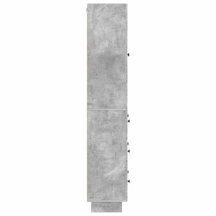Skab Sæt 2 pcs Betongrå 66 x 34,5 x 90 cm Konstrueret træ