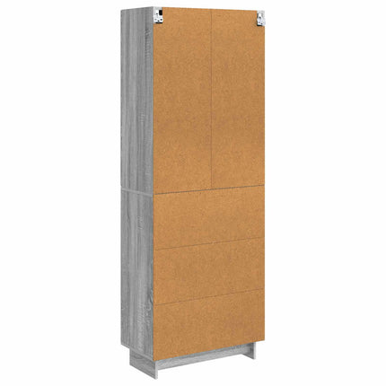 Skab Sæt 2 pcs 66 x 34,5 x 90 cm Konstrueret træ