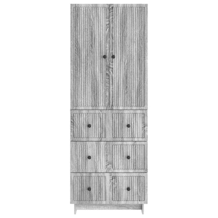 Skab Sæt 2 pcs 66 x 34,5 x 90 cm Konstrueret træ