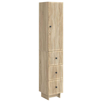 Skab Sæt 2 pcs 33 x 34,5 x 90 cm Konstrueret træ