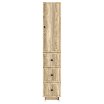 Skab Sæt 2 pcs 33 x 34,5 x 90 cm Konstrueret træ