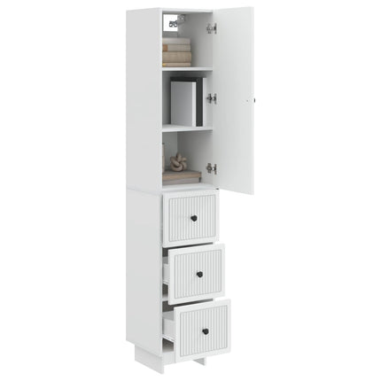 Skab Sæt 2 pcs 33 x 34,5 x 90 cm Konstrueret træ