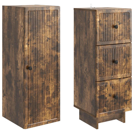 Skab Sæt 2 pcs 33 x 34,5 x 90 cm Konstrueret træ