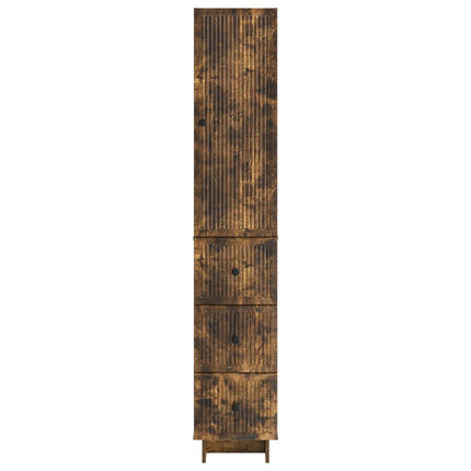 Skab Sæt 2 pcs 33 x 34,5 x 90 cm Konstrueret træ