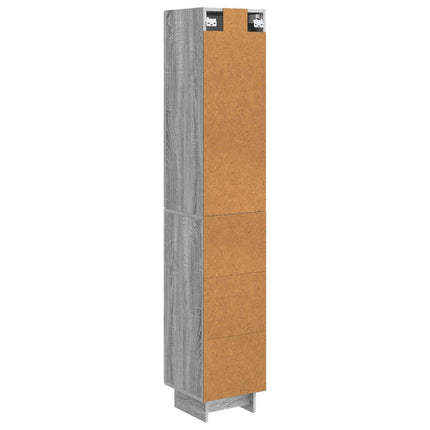 Skab Sæt 2 pcs 33 x 34,5 x 90 cm Konstrueret træ