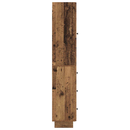 Skab Sæt 2 pcs Gammelt træ 33 x 34,5 x 90 cm Konstrueret træ
