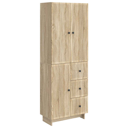 Skab Sæt 2 pcs 66 x 34,5 x 90 cm Konstrueret træ