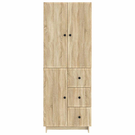 Skab Sæt 2 pcs 66 x 34,5 x 90 cm Konstrueret træ